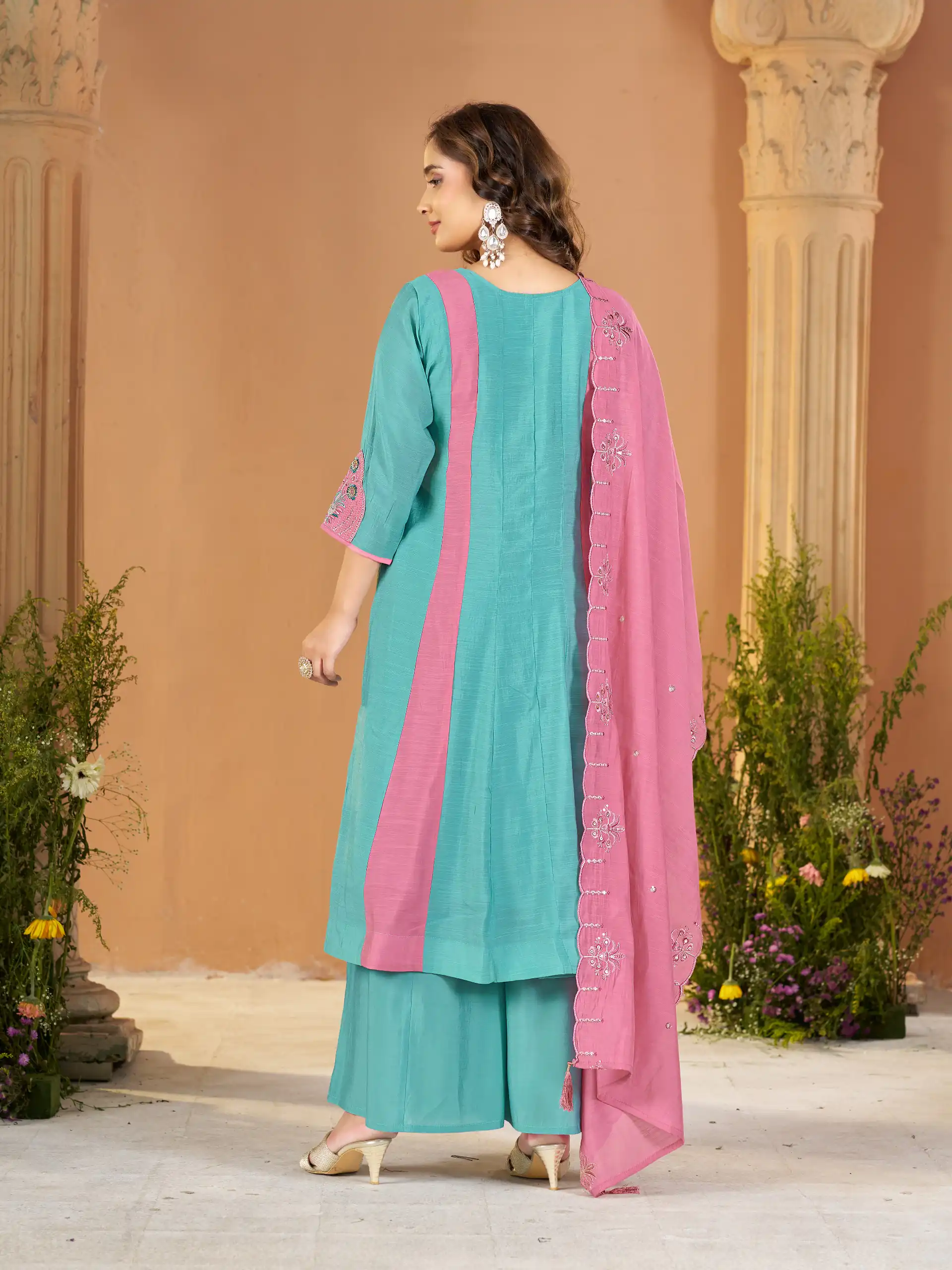 DIVA 186 Blue Mal Chanderi Salwar Suit Perfect for Wedding, Party, Baisakhi, Housewarming, Sangeet – Introductory Price ₹2899. Delivery 4-6 Working D | Jump Suits, Salwar suit, Designer Suits, Casual Suits, Creative suits, Palazzo Suits, Party Wear Suits, Patiala Suits, Straight Suits