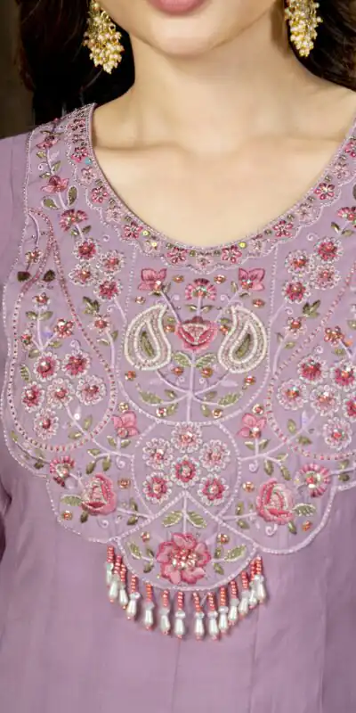 DIVA 175 Lavender Mal Chanderi Salwar Suit Perfect for Wedding, Party, Baisakhi, Housewarming, Sangeet – Introductory Price ₹2899. Delivery 4-6 Working D | Jump Suits, Salwar suit, Designer Suits, Casual Suits, Creative suits, Palazzo Suits, Party Wear Suits, Patiala Suits, Straight Suits