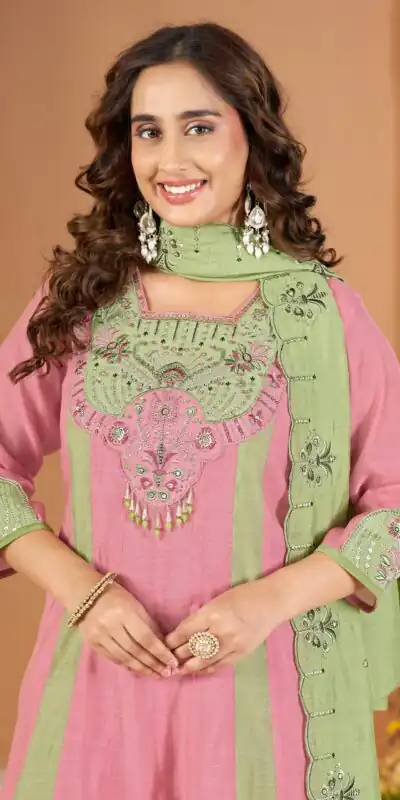 DIVA 186 Peach Mal Chanderi Salwar Suit Perfect for Wedding, Party, Baisakhi, Housewarming, Sangeet – Introductory Price ₹2899. Delivery 4-6 Working D | Jump Suits, Salwar suit, Designer Suits, Casual Suits, Creative suits, Palazzo Suits, Party Wear Suits, Patiala Suits, Straight Suits