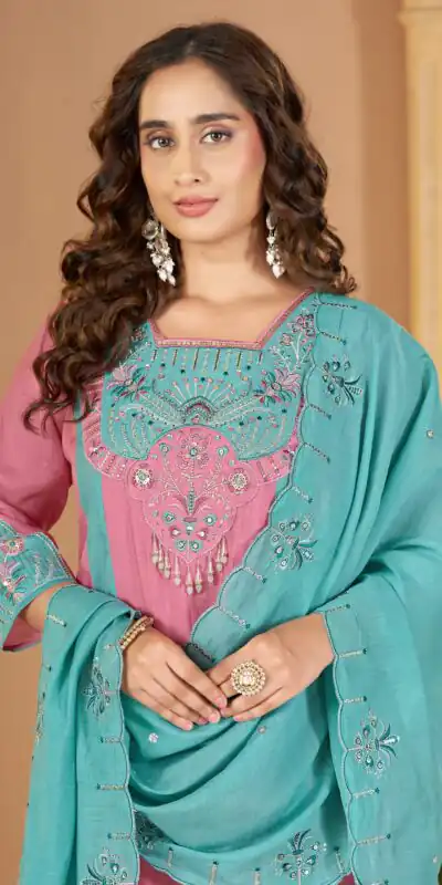 DIVA 186 Pink Mal Chanderi Salwar Suit Perfect for Wedding, Party, Baisakhi, Housewarming, Sangeet – Introductory Price ₹2899. Delivery 4-6 Working D | Jump Suits, Salwar suit, Designer Suits, Casual Suits, Creative suits, Palazzo Suits, Party Wear Suits, Patiala Suits, Straight Suits