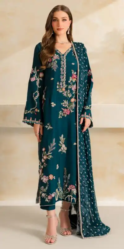 LG 2158 Teal Mul Chanderi Salwar Suit with Embroidery Work & Sequins Work. Festive Deal ₹2449. Delivery 4-6 Working Days. Shop nowp | Jump Suits, Salwar suit, Designer Suits, Casual Suits, Creative suits, Palazzo Suits, Party Wear Suits, Patiala Suits, Straight Suits