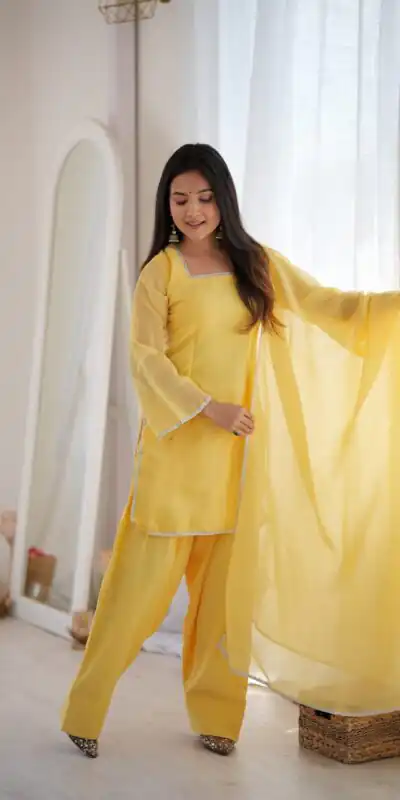 KB 297 Yellow Crunchy Silk Salwar Suit with Embroidery Work. Wedding, Party, Festive, Events Best Price ₹2029. Delivery 4-6 Working Days. Shop now. | Jump Suits, Salwar suit, Designer Suits, Casual Suits, Creative suits, Palazzo Suits, Party Wear Suits, Patiala Suits, Straight Suits
