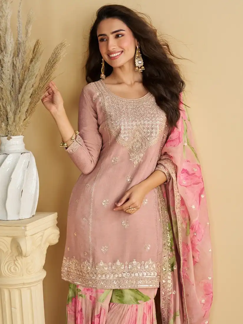 FC 10071 Pink Chinon Silk Salwar Suit with Embroidery Work & Sequins Work. Get it for ₹3049. Delivery 4-6 Working Days. Shop now. | Jump Suits, Salwar suit, Designer Suits, Casual Suits, Creative suits, Palazzo Suits, Party Wear Suits, Patiala Suits, Straight Suits