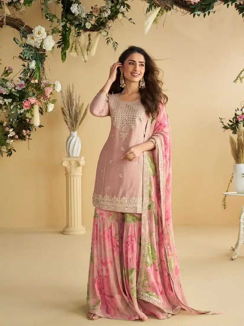 FC 10071 Pink Chinon Silk Salwar Suit with Embroidery Work & Sequins Work. Get it for ₹3049. Delivery 4-6 Working Days. Shop now. | Jump Suits, Salwar suit, Designer Suits, Casual Suits, Creative suits, Palazzo Suits, Party Wear Suits, Patiala Suits, Straight Suits