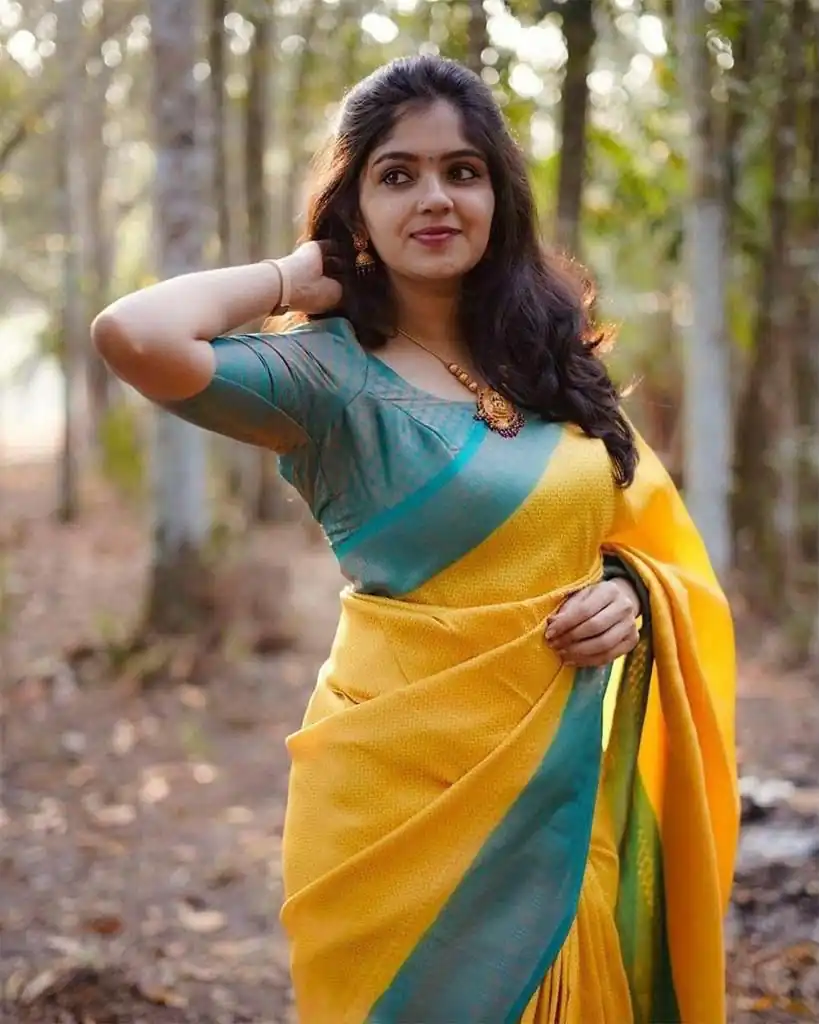 KP 5019 Yellow Soft Lichi Jacquard Work Saree for Wedding, Party, Cultural Events, Traditional Day, Pooja . Grab it for ₹1649. Delivery 4-6 Working Day | Sarees, Bollywood Sarees, Creative Sarees, Designer Sarees, Embroidered Sarees, Ethnic Saree, Modern Digital sarees, Party Wear Sarees