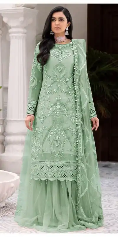 FC 131 Pista Georgette Salwar Suit with Mirror Work & Embroidery Work. Get it for ₹2349. Delivery 4-6 Working Days. Shop now. | Jump Suits, Salwar suit, Designer Suits, Casual Suits, Creative suits, Palazzo Suits, Party Wear Suits, Patiala Suits, Straight Suits