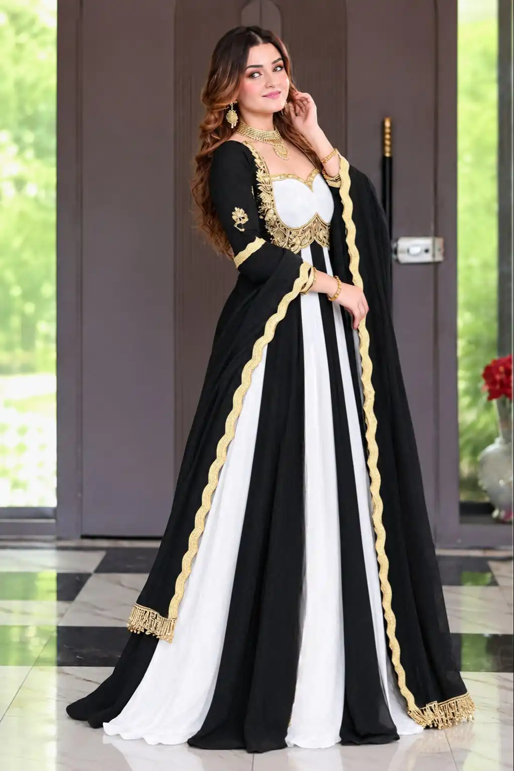 ND 5072 Black Fendy Silk Gown with Embroidery Work & Sequins Work. Special Price ₹2849. Delivery 4-6 Working Days. Shop now. | Gowns, Bollywood Gowns, Creative Gowns, Designer Gowns, Embroidered Gowns, Party Wear Gowns