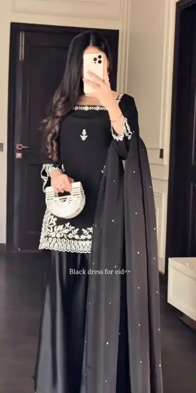 KD 1578 Black in Color Natural Crepe Embroidery Work Salwar Suit . Affordable Price ₹2199. Delivery 4-6 Working Days. Shop now. | Jump Suits, Salwar suit, Designer Suits, Casual Suits, Creative suits, Palazzo Suits, Party Wear Suits, Patiala Suits, Straight Suits