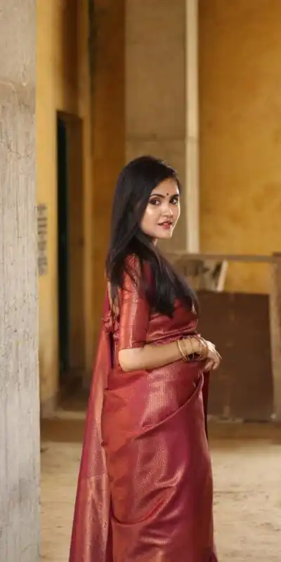 KPR 172 Maroon Soft Lichi Silk Cloth. With Lace Work & Lace Border Saree . Grab it for ₹1549. Delivery 4-6 Working Days. Shop now. | Sarees, Bollywood Sarees, Creative Sarees, Designer Sarees, Embroidered Sarees, Ethnic Saree, Modern Digital sarees, Party Wear Sarees