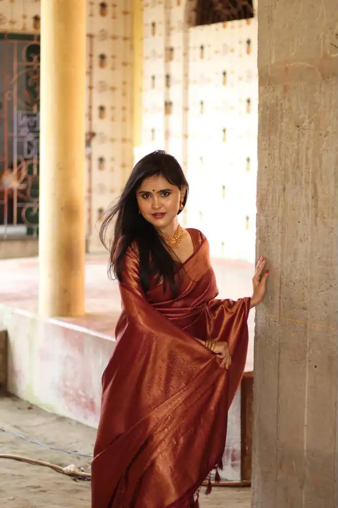 KPR 172 Maroon Soft Lichi Silk Cloth. With Lace Work & Lace Border Saree . Grab it for ₹1549. Delivery 4-6 Working Days. Shop now. | Sarees, Bollywood Sarees, Creative Sarees, Designer Sarees, Embroidered Sarees, Ethnic Saree, Modern Digital sarees, Party Wear Sarees