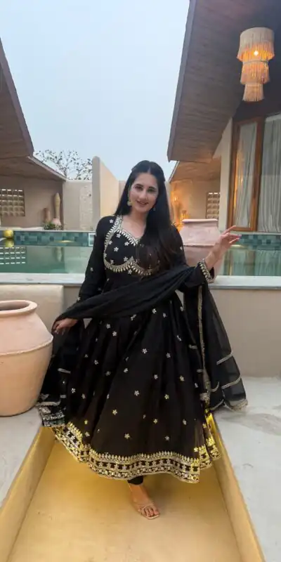 ND 5059 Black Vichitra Silk Salwar Suit with Embroidery Work. Wedding, Party, Festive, Events, Grab it for ₹2449. Delivery 4-6 Working Days. Shop now. | Jump Suits, Salwar suit, Designer Suits, Casual Suits, Creative suits, Palazzo Suits, Party Wear Suits, Patiala Suits, Straight Suits