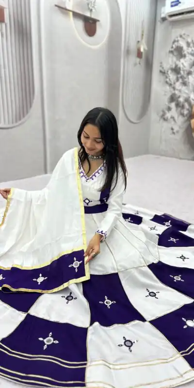 Ram 196 Blue l in Pure Cotton Mirror Work & Gamthi Work Lehenga Choli . Exclusive Offer ₹2849. Delivery 4-6 Working Days. Shop now. | Lehenga, Bollywood Lehenga, Creative Lehenga, Designer Lehenga, Embroidered Lehenga, Party Wear Lehenga