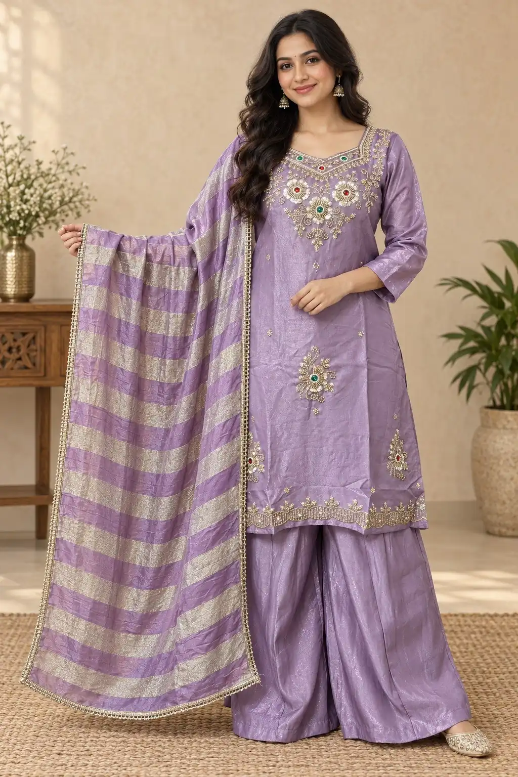 DIVA 188 Lavender Glass Silk Salwar Suit Perfect for Wedding, Party, Durga Puja, Haldi, Makar Sankranti –Available at ₹2799 only. Delivery 4-6 Working Days | Jump Suits, Salwar suit, Designer Suits, Casual Suits, Creative suits, Palazzo Suits, Party Wear Suits, Patiala Suits, Straight Suits