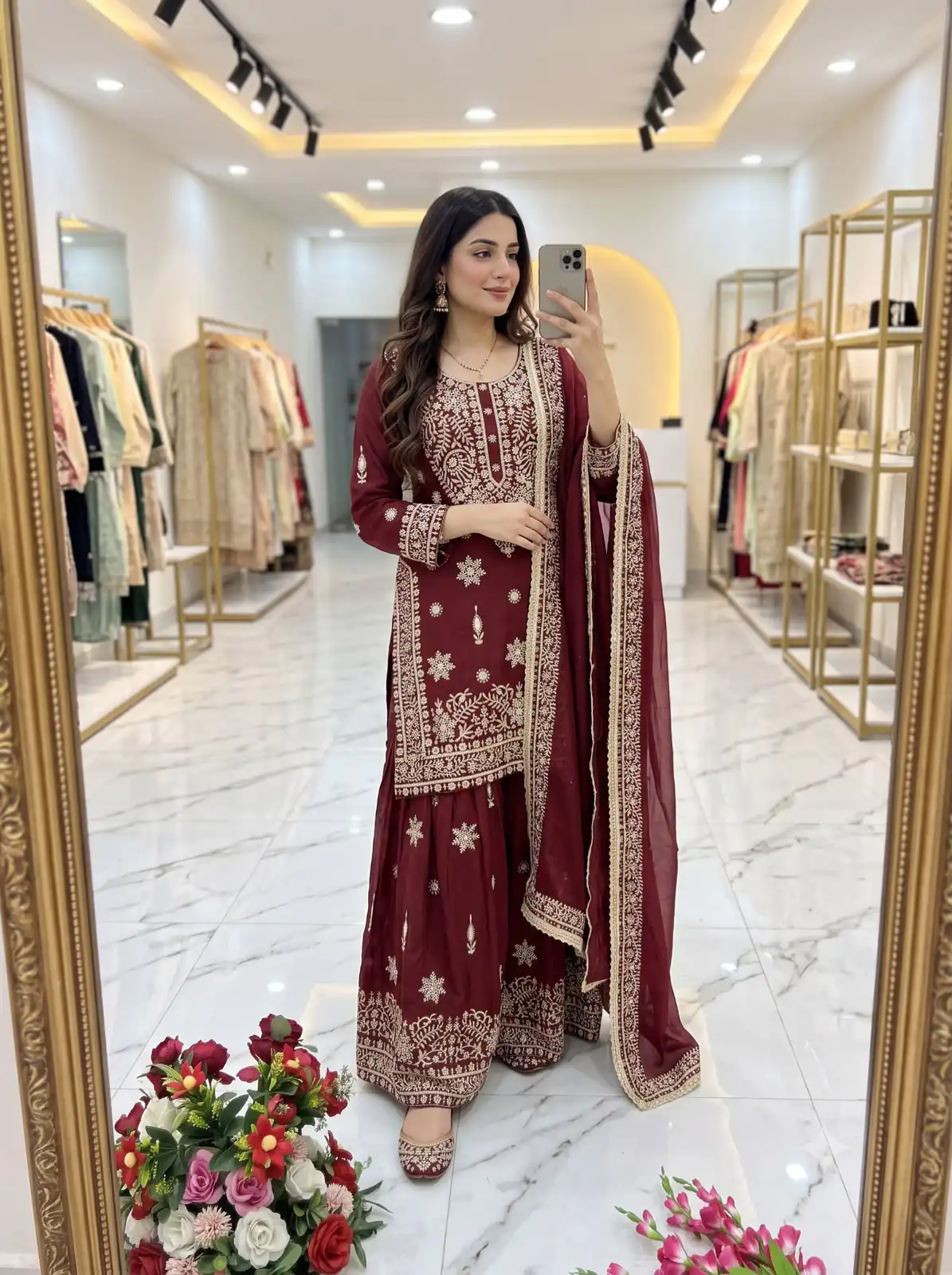 WW 1243 Maroon NC Zimmy Silk Salwar Suit Perfect for Wedding, Party, Baby Shower, Festival Celebrations, Pongal – . Grab it for ₹2449. Delivery 4-6 Worki | Jump Suits, Salwar suit, Designer Suits, Casual Suits, Creative suits, Palazzo Suits, Party Wear Suits, Patiala Suits, Straight Suits