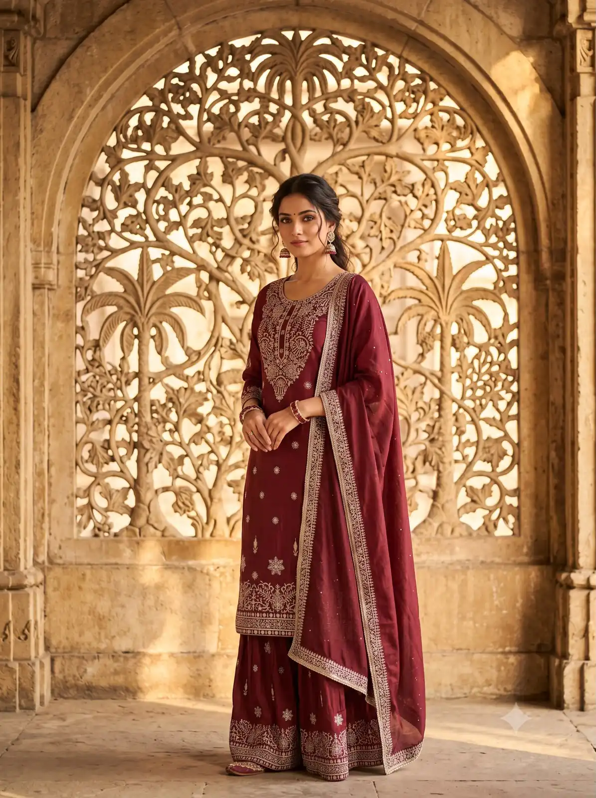 WW 1243 Maroon NC Zimmy Silk Salwar Suit Perfect for Wedding, Party, Baby Shower, Festival Celebrations, Pongal – . Grab it for ₹2449. Delivery 4-6 Worki | Jump Suits, Salwar suit, Designer Suits, Casual Suits, Creative suits, Palazzo Suits, Party Wear Suits, Patiala Suits, Straight Suits