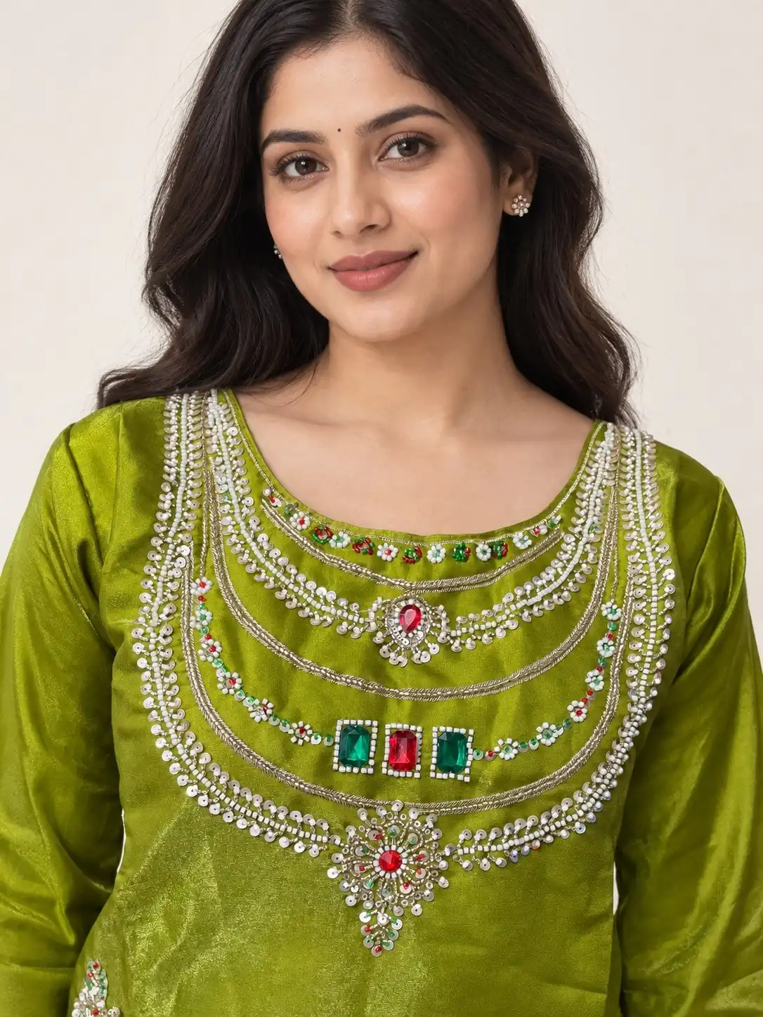 DIVA 188 Mehendi Glass Silk Salwar Suit Perfect for Wedding, Party, Durga Puja, Haldi, Makar Sankranti –Available at ₹2799 only. Delivery 4-6 Working Days | Jump Suits, Salwar suit, Designer Suits, Casual Suits, Creative suits, Palazzo Suits, Party Wear Suits, Patiala Suits, Straight Suits