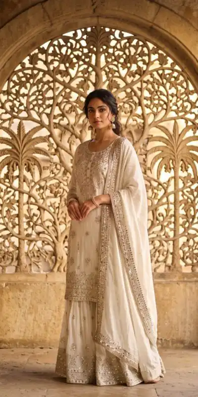 WW 1243 White NC Zimmy Silk Salwar Suit Perfect for Wedding, Party, Baby Shower, Festival Celebrations, Pongal – . Grab it for ₹2449. Delivery 4-6 Worki | Jump Suits, Salwar suit, Designer Suits, Casual Suits, Creative suits, Palazzo Suits, Party Wear Suits, Patiala Suits, Straight Suits
