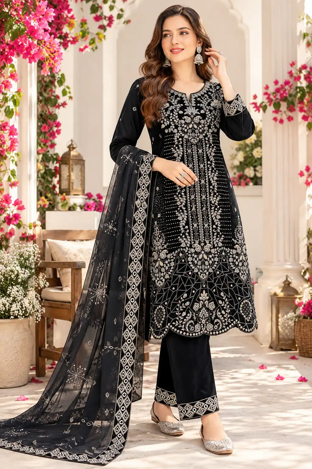 FC 736 Black 9000 Velvet Salwar Suit. Perfect for Wedding, Party, Bridal Wear, Onam, Karwa Chauth – Exclusive Offer ₹3049. Delivery 4-6 Working Days. | Jump Suits, Salwar suit, Designer Suits, Casual Suits, Creative suits, Palazzo Suits, Party Wear Suits, Patiala Suits, Straight Suits