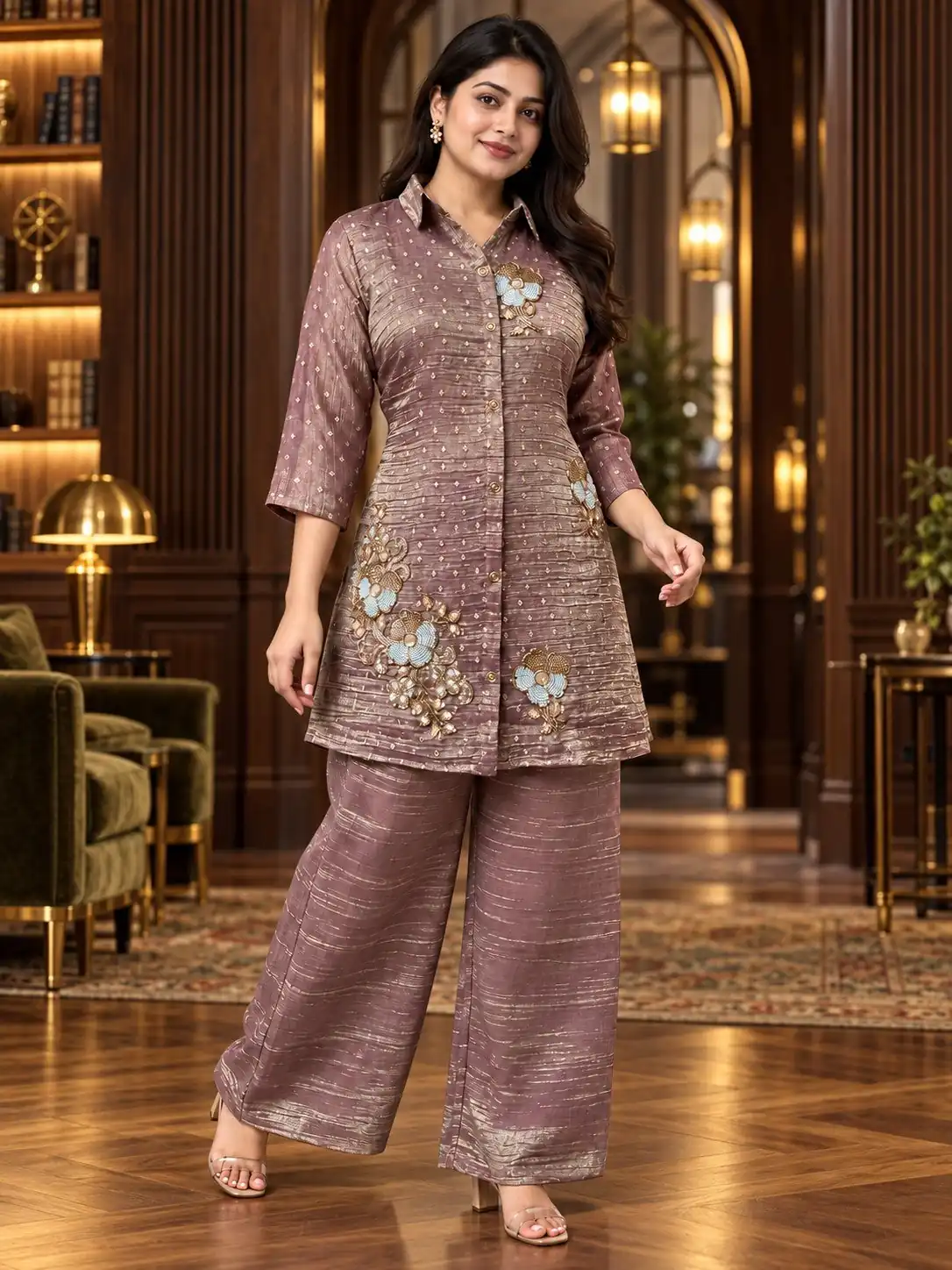 DIVA 170 Brown Colour | Brown Salsa Silk Kurti with Hand Work. Get it for ₹2399. Delivery 4-6 Working Days. Online Shop now. | Kurti, Bollywood Kurti, Creative Kurtis, Designer Kurti, Party Wear Kurti, Selfie Kurti