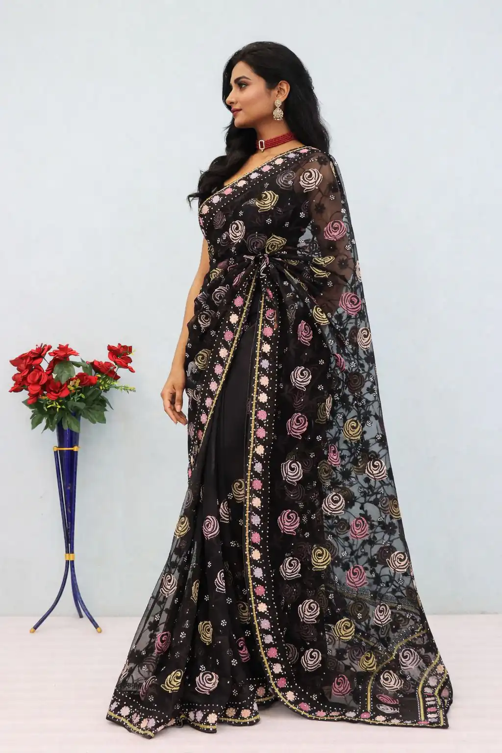 BT GULABO Black Color Butterfly Net 5mm Sequence Embroiderer Work Saree Casual, Wedding, Festive, Events . Expected Delivery  4-6 Working Days @2299/- only                                                                                | Sarees, Bollywood Sarees, Creative Sarees, Designer Sarees, Embroidered Sarees, Ethnic Saree, Modern Digital sarees, Party Wear Sarees