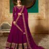 Marvelous Pink Georgette Designer Embroidered Anarkali Suit
