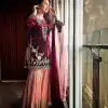 Beautiful Designer Maroon Color Heavy Velvet Sharara Suit