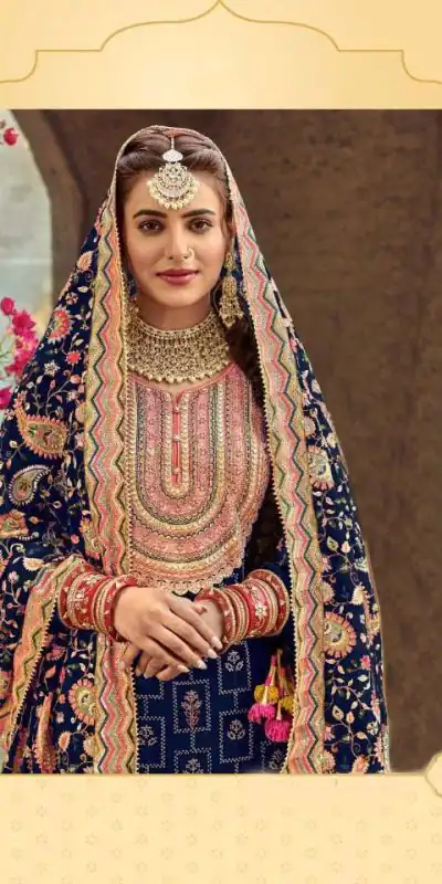 new-exclusive-blue-color-embroidery-work-sharara-suit