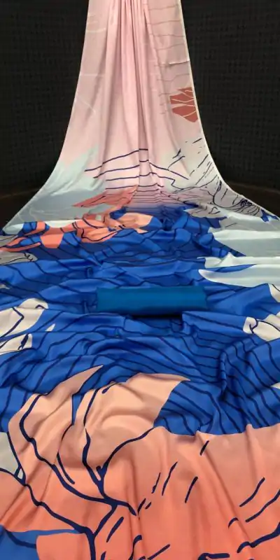 Adorable Royal Blue Color Devsena Soft Silk Digital Printed Saree