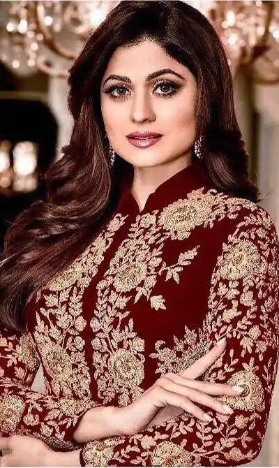 Comfortable Marron Color Heavy Fox Georgette Embroidery Sequence Anarkali Suit