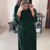 Green Georgette Embroidery Salwar Suit
