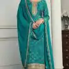 Firozi Viscose Silk Digital Print Salwar Suit