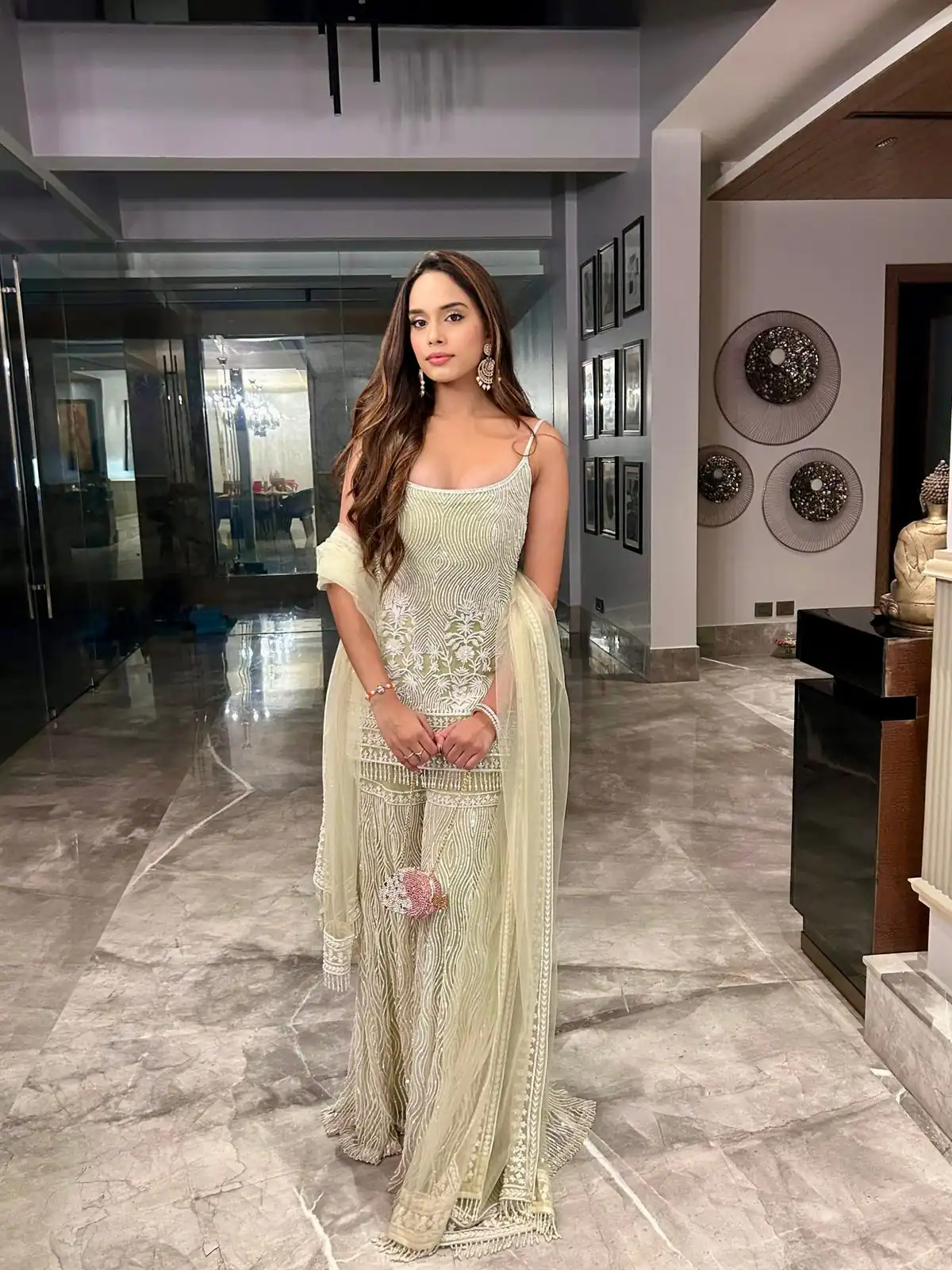 Pista Soft Net Sequence Work Salwar Suit