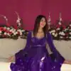 Purple Fendy Silk Lace Work Salwar Suit