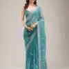 BT 439 Blue Crunchy Ciffon Saree Perfect for Wedding, Party, Bridal Wear, Raksha Bandhan, Festival Celebrations – . Special Price ₹1899. Delivery 4-6 | Sarees, Bollywood Sarees, Creative Sarees, Designer Sarees, Embroidered Sarees, Ethnic Saree, Modern Digital sarees, Party Wear Sarees