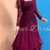 Maroon Faux Georgette Sequins Work Lehenga Choli