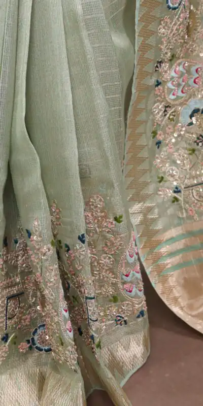 YNF 7401 Sky Blue in Zari Kota Tissue Zari Work & Embroidery Work Saree . Get it for ₹3199. Delivery 4-6 Working Days. Shop now. | Sarees, Bollywood Sarees, Creative Sarees, Designer Sarees, Embroidered Sarees, Ethnic Saree, Modern Digital sarees, Party Wear Sarees