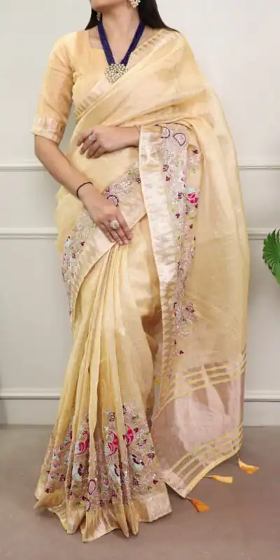 YNF 7401 Yellow in Zari Kota Tissue Zari Work & Embroidery Work Saree . Get it for ₹3199. Delivery 4-6 Working Days. Shop now. | Sarees, Bollywood Sarees, Creative Sarees, Designer Sarees, Embroidered Sarees, Ethnic Saree, Modern Digital sarees, Party Wear Sarees
